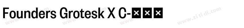 Founders Grotesk X C字体转换
